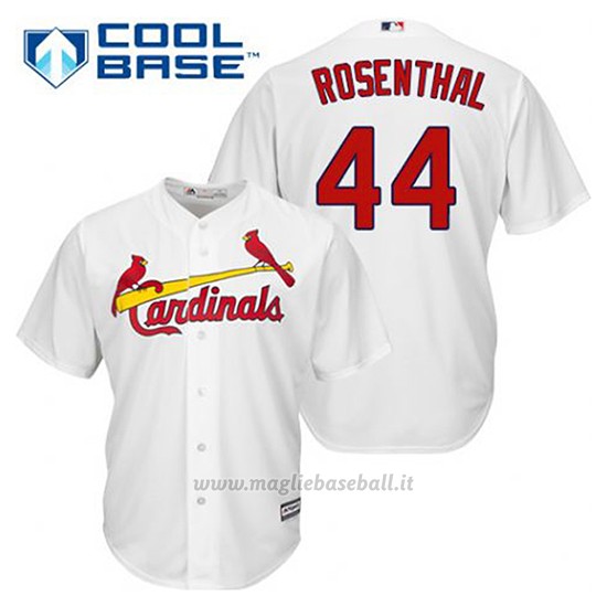 Maglia Baseball Uomo St. Louis Cardinals Trevor Rosenthal 44 Bianco 1ªCool Base